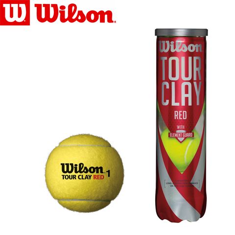 WRT110800 - М'ячі тенісні TOUR CLAY RED (туба 4 шт.)