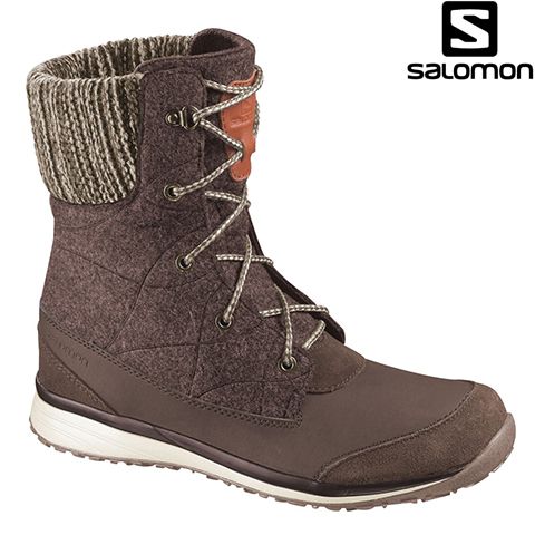 s369004-7,5 - Ботинки женские Salomon HIME MID brown/shrew/sand