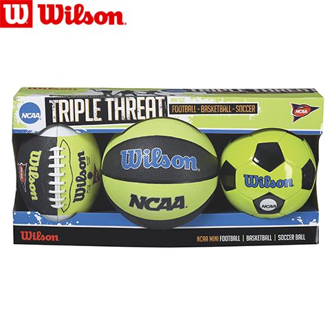 WTX0754ID - Набор мини-мячей NCAA TRIPLE THREAT KIT (3шт.) SS14