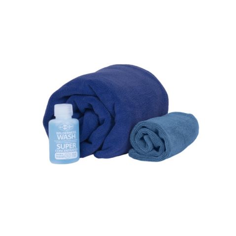 ATTKITMCO - Набір рушників + шампунь Tek Towel Wash Kit M cobalt blue