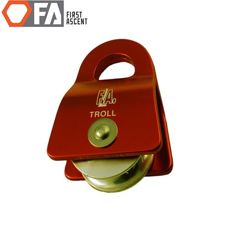 FA1403rd - Блок-ролик TROLL 12 (роз'ємний) червоний