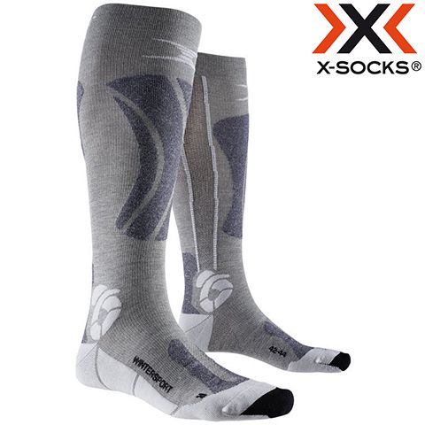 AP-WS03W20U-B408#39/41 - Шкарпетки APANI® SOCKS WINTERSPORTS black/grey/white
