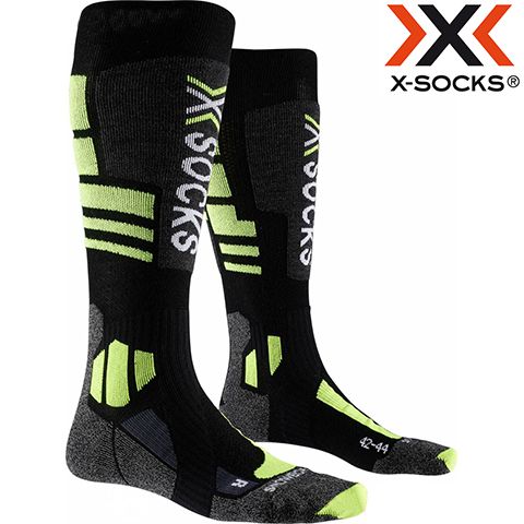 XS-WSSNW20U-B054-39/41 - Шкарпетки SNOWBOARD 4.0 black/grey/phyton yellow