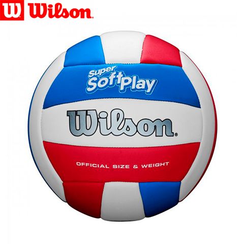 WTH90219XB - М'яч волейбольний SUPER SOFT PLAY WH/RD/BL SS20