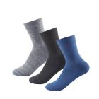 SC593063A-273A#36-40 - Шкарпетки  DAILY MERINO MEDIUM Socks 3PK indigo mix