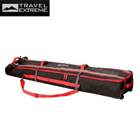 ТЕ-А027-rd - Сумка для лиж і спорядження на колесах FREERIDE black/red