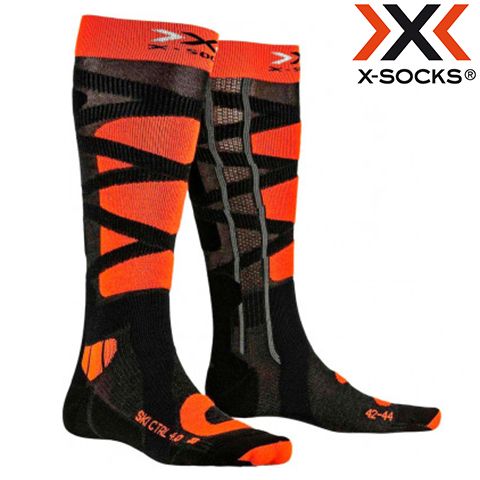 XS-SSKCW19U-G047-39/41 - Шкарпетки лижні SKI CONTROL 4.0 anthracite melange/X-orange
