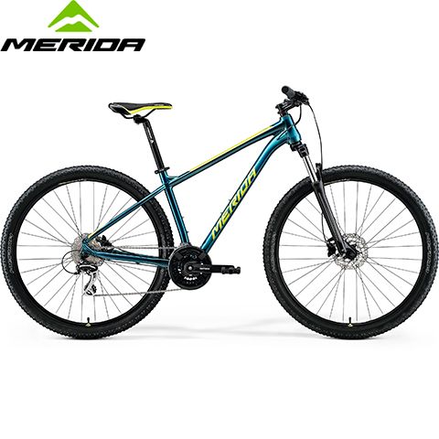 A62211A 02091 - Велосипед BIG.SEVEN 20-2X teal-blue(lime) рама M (17")
