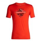104 312 601 M - Футболка чоловіча Tech Lite SS Crewe Alpine Crest chili red M