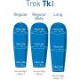 ATK1-R - Спальник пуховий TREK TKI Left Zip bright blue/denim Regular