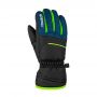 6061115-7712-4.5 - Рукавиці підліткові ALAN Junior black/dress blue/neon green
